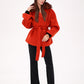 Saga®Furs Silver Fox Wool Alpaca Coat