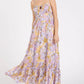 Mittoshop Floral Smocked Back Ruffled Hem Maxi Cami Dress - Farnelli