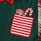 Children's Christmas Striped Bodysuit and Dress Set with Headband - Farnelli