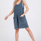 Mittoshop Low Scoop Neck Tank Washed French Terry Romper - Farnelli