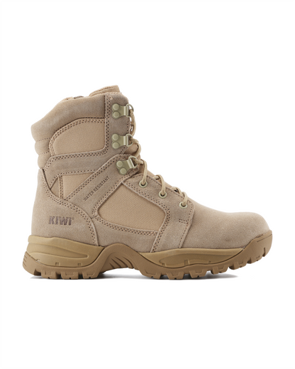 Kiwi Rugged Sand Suede 7" Zipped Waterproof Tactical Boots [62200]