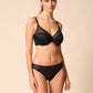 Gossard Glossies Black Sheer Thong Panty-3