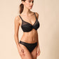 Gossard Glossies Black Sheer Thong Panty-4