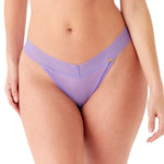 Gossard Glossies Violet Sheer Mesh Tanga Thong Panty-0