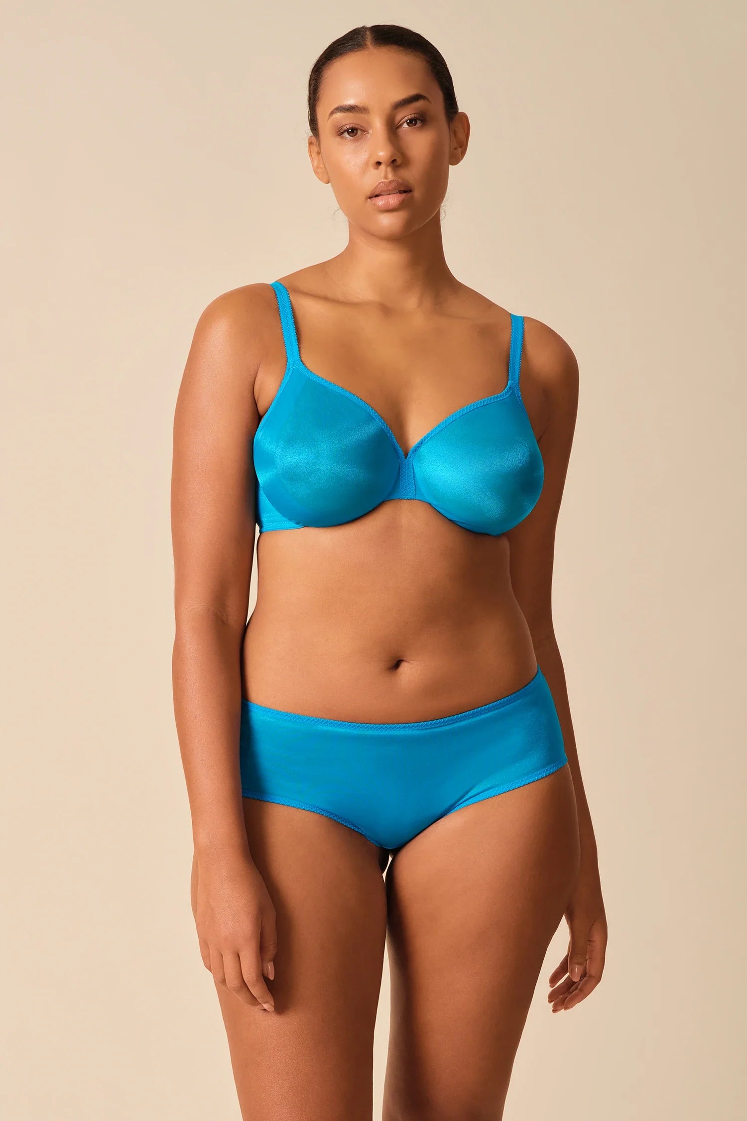 Gossard Glossies Atomic Blue Sheer Shorts-3