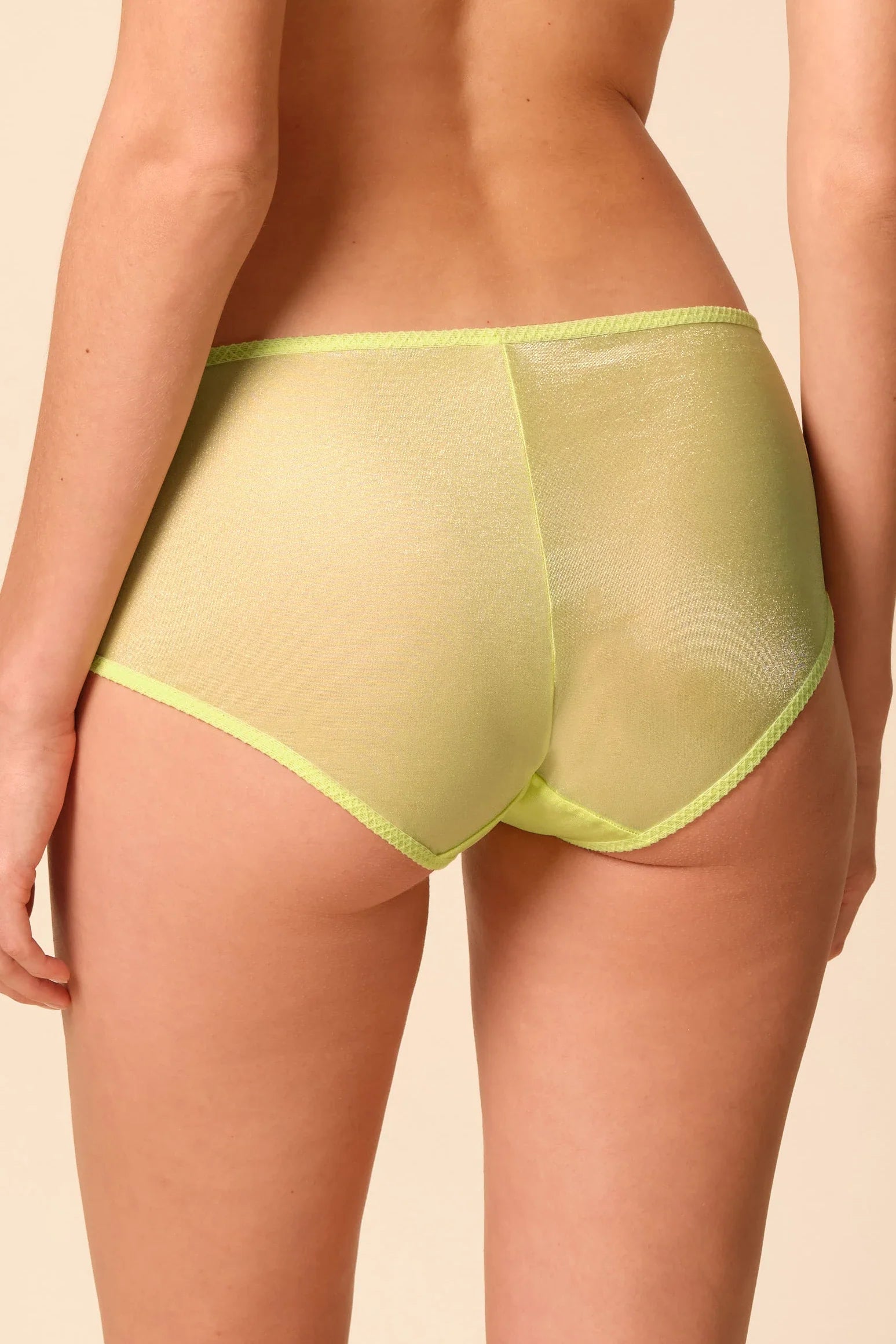 Gossard Glossies Sunny Lime Sheer Shorts-1