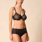 Gossard Glossies Black Sheer Molded Bra-2