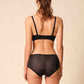 Gossard Glossies Black Sheer Shorts Panty