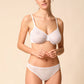 Gossard Glossies White Sheer See Through Thong Panty-2