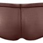 Gossard Glossies Rich Brown Sheer See Through Shorts Panty-3
