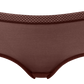 Gossard Glossies Rich Brown Sheer See Through Shorts Panty-2