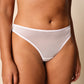 Gossard Glossies White Sheer See Through Thong Panty-1