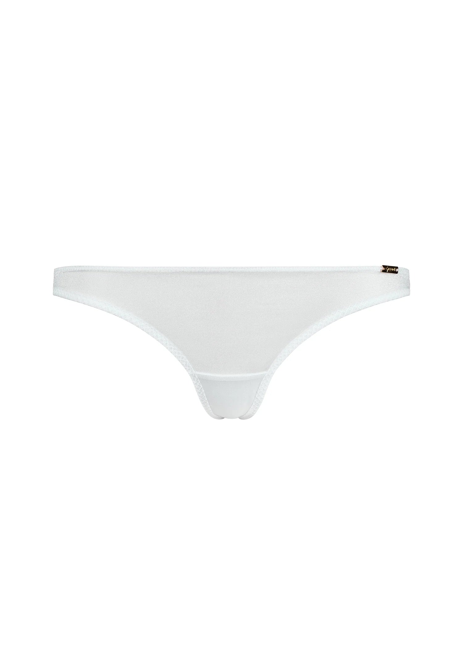 Gossard Glossies White Sheer See Through Thong Panty-4