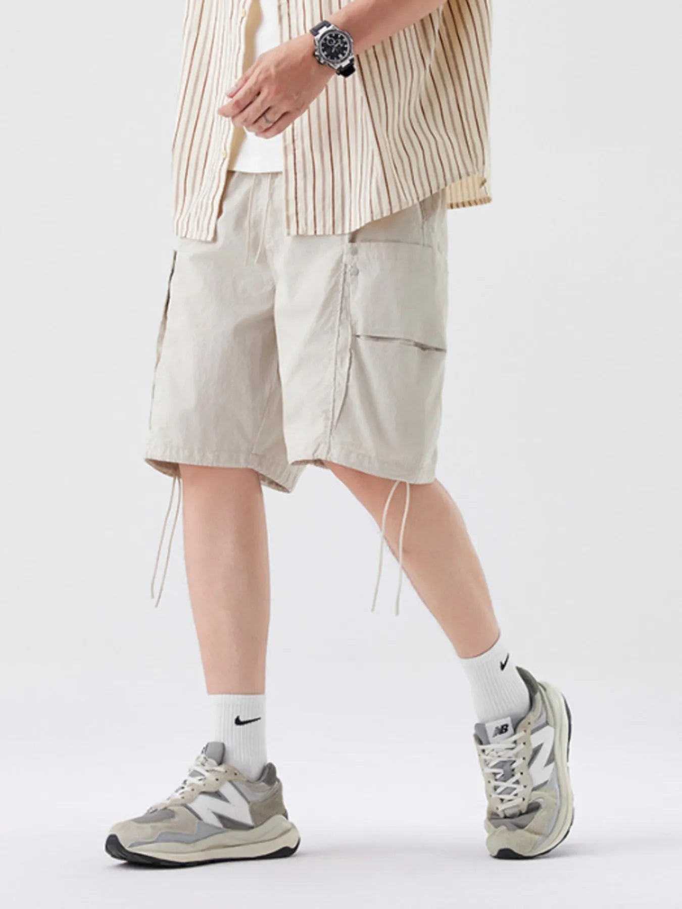 Men's Full Size Casual Cargo Shorts Plus Size - Farnelli
