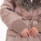 Rei Silver Fox Fully Lined Hood Down Coat in Blush