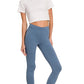 Zenana Cotton Round Neck Top & Legging Set - Farnelli