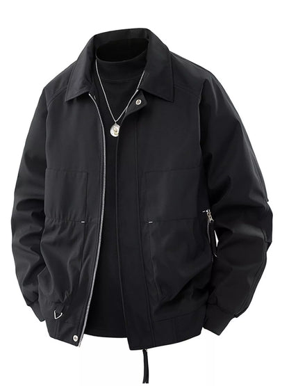 Men's Plus Size Zip Up Long Sleeve Jacket - Farnelli