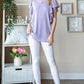 Heimish Full Size Ruffled Sleeve Ribbed Top - Farnelli