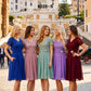 CLEARANCE - Celavie 6320S Knee Length Dress With Short Sleeves (Size L)