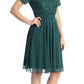 CLEARANCE - Celavie 6320S Knee Length Dress With Short Sleeves (Size L)