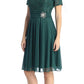 CLEARANCE - Celavie 6320S Knee Length Dress With Short Sleeves (Size L)