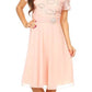 CLEARANCE - Celavie 6320S Knee Length Dress With Short Sleeves (Size L)