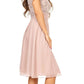CLEARANCE - Celavie 6320S Knee Length Dress With Short Sleeves (Size L)