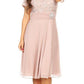 CLEARANCE - Celavie 6320S Knee Length Dress With Short Sleeves (Size L)
