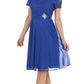 CLEARANCE - Celavie 6320S Knee Length Dress With Short Sleeves (Size L)