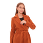 Windsor Classic Wraparound Cashmere Blend Overcoat in Cinnamon