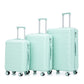 HouseOfZazla 3-piece spinner wheel luggage set with combination locks