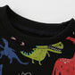 Children's Dinosaur Print Crew Neck Sweatshirt - Farnelli