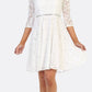 CLEARANCE - Celavie 6343S Off-the-Shoulder Short Lace A-Line Dress (Size XL)