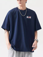 Men's Plus Size Round Neck Half Sleeve T-Shirt - Farnelli