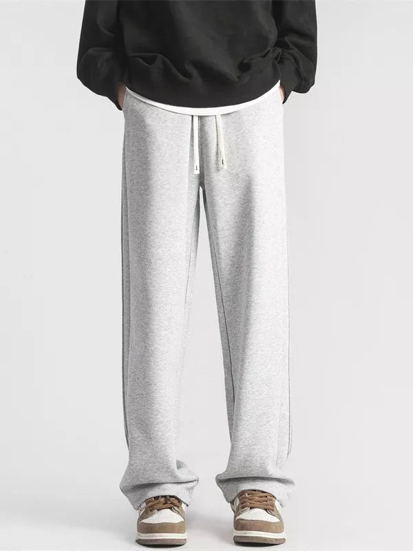 Men's Full Size Casual Loose-Fit Sweatpants with Side Stripes Plus Size - Farnelli