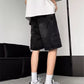 Men's Plus Size Wash Loose Fit Denim Shorts - Farnelli