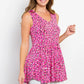 Be Stage Full Size Printed Tiered Sleeveless Top - Farnelli