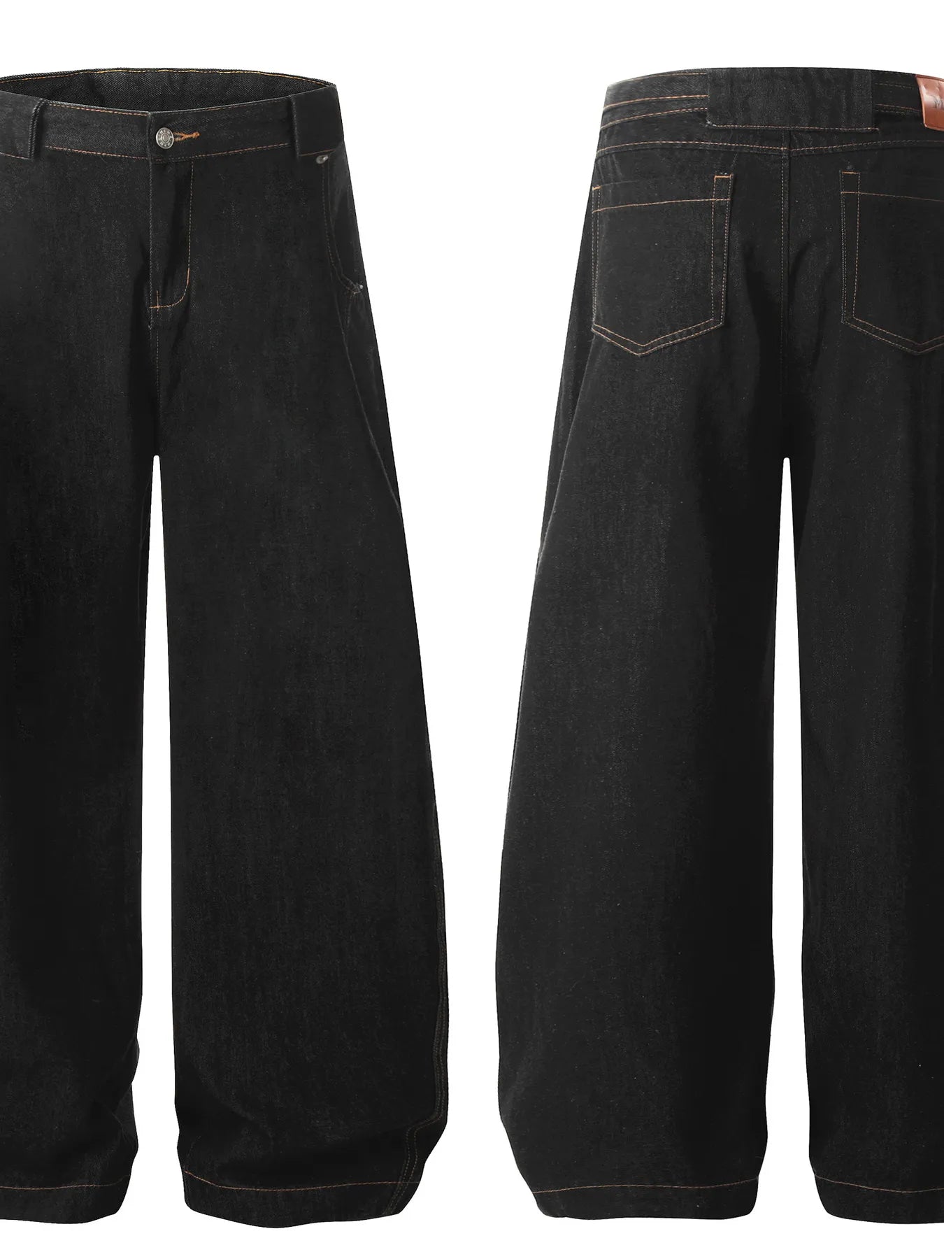 Men's Wide-Leg Oversized Baggy Jeans - Farnelli