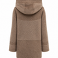 Reversible Faux Fur & Suede Jacket with Hood