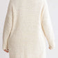 Umgee Full Size High Low Long Sleeve Boucle Sweater Dress Plus Size - Farnelli