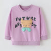 Children's Graphic Crew Neck Sweatshirt - Purple