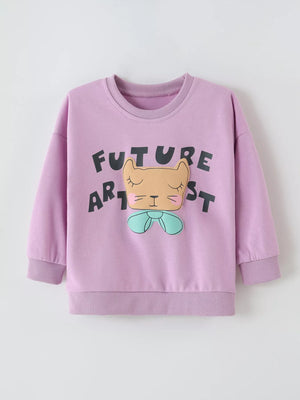 Children's Graphic Crew Neck Sweatshirt - Farnelli