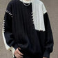 Men's Color Block Round Neck Sweater - Farnelli