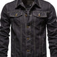 Men's Button Down Long Sleeve Denim Jacket - Farnelli