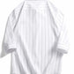 Men's Plus Size Striped Button-Down Casual Shirt - Farnelli