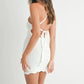MABLE Crochet Crisscross Spaghetti Strap Mini Dress - Farnelli