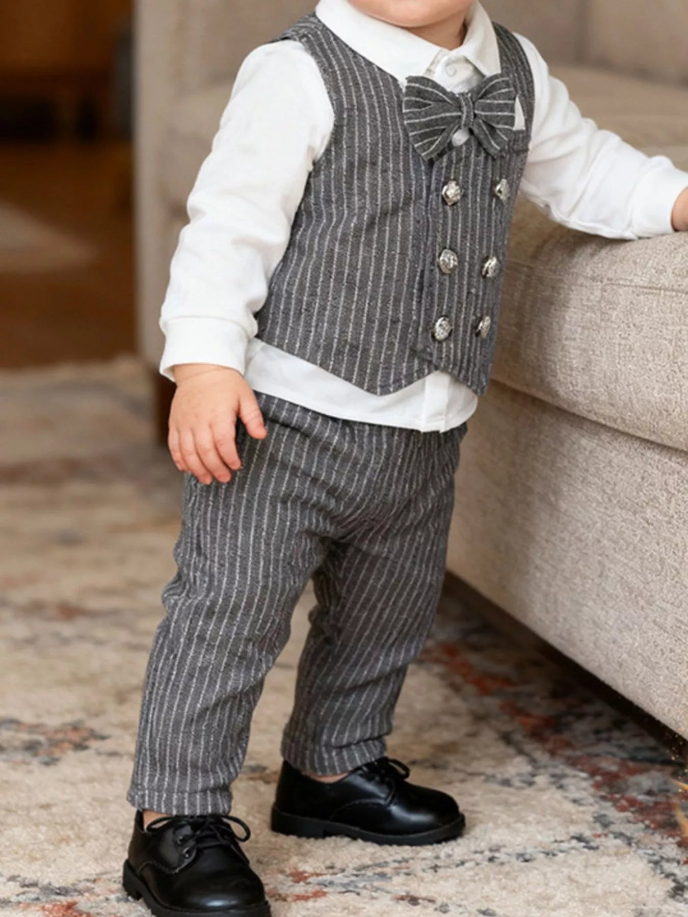 Children's Striped Vest and Pants Suit Set - Farnelli