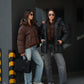 Dark Chocolate Insulated Bio-Down Jacket