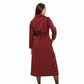 Jackie Trench Coat in Bordeaux