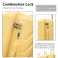 HouseOfZazla 3-piece spinner wheel luggage set with combination locks, shown in multiple sizes